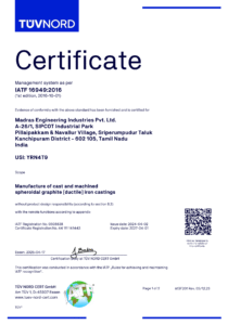 IATF 16949 2016 – FOUNDRY – 1