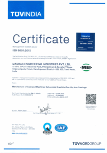 ISO 9001 2015 – FOUNDRY